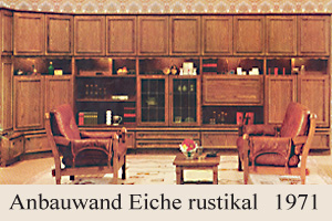 IRO Programm-History, Anbauwand Eiche
rustikal, 1971 IRO Programm-History, Anbauwand Eiche rustikal, 1971